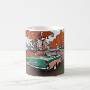 Klassische amerikanische Autos Wandkunst Druck, Vi Kaffeetasse
