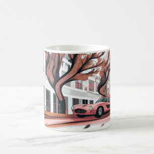 Klassische amerikanische Autos Wandkunst Druck, Vi Kaffeetasse