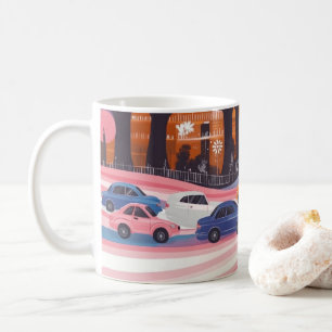 Klassische amerikanische Autos Wandkunst Druck, Vi Kaffeetasse