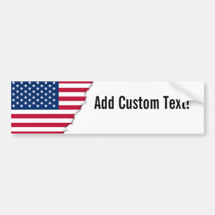 Klassische amerikanische Flagge Autoaufkleber