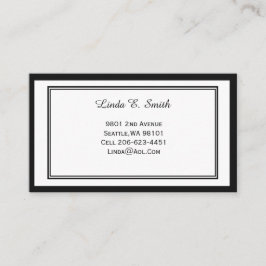 Klassische Anrufkarte Telefonnummerkarte