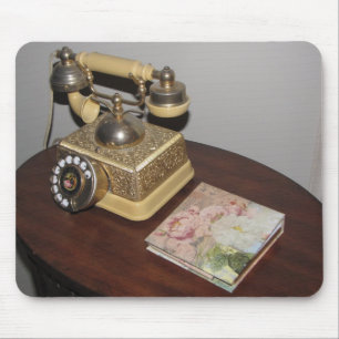 Klassische antike Telefon- und Tischmousepad Mousepad