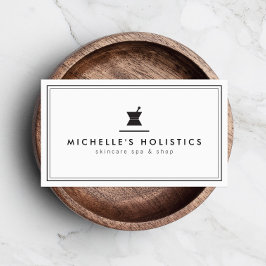 Klassische Apothekarmedizin Weiß Visitenkarte