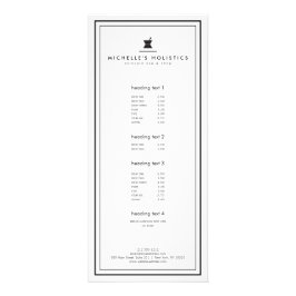 Klassische Apothekarmedizin Weiß Werbekarte