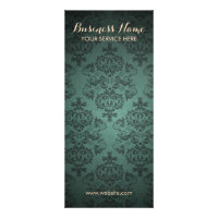 Klassische Aquamarine Damaskus-Hinterrackkarten