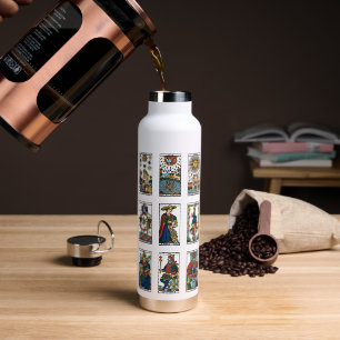 Klassische Arcana-Tarot-Karten - Volldecke-Design Trinkflasche