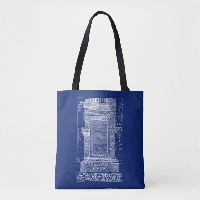 Klassische Architektur, korinthische Kolonne 1725 Tasche (Vorderseite)