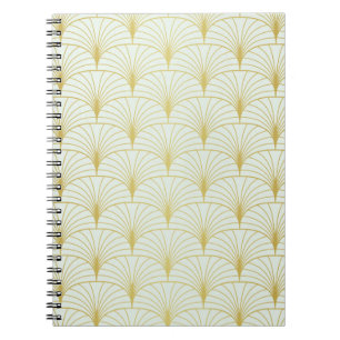 Klassische Art Deco Nahtloses Muster. Geometric St Notizblock