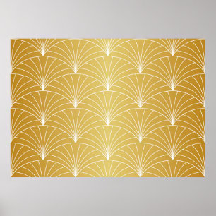 Klassische Art Deco Nahtloses Muster. Geometric St Poster