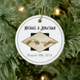 Klassische Art Gay Wedding Keepake Keramik Ornament