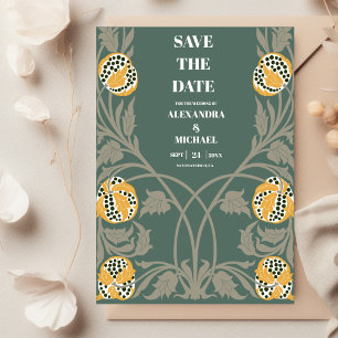 Klassische Art Nouveau Hochzeit Save The Date