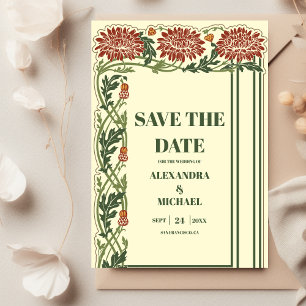 Klassische Art Nouveau Hochzeit Save The Date