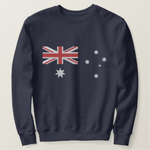 Klassische australische Flag-Stickerei Besticktes Sweatshirt