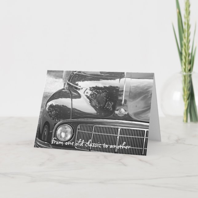 klassische Autogrußkarte Karte (Vorderseite)