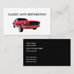 Klassische Autoklassiker-Restaurierung Visitenkarte