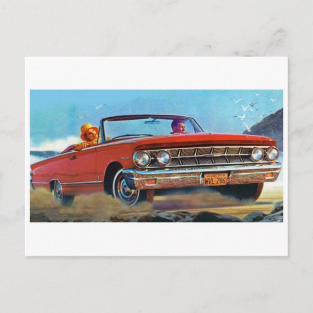 Klassische Automobil-Postkarte Postkarte (Vorderseite)