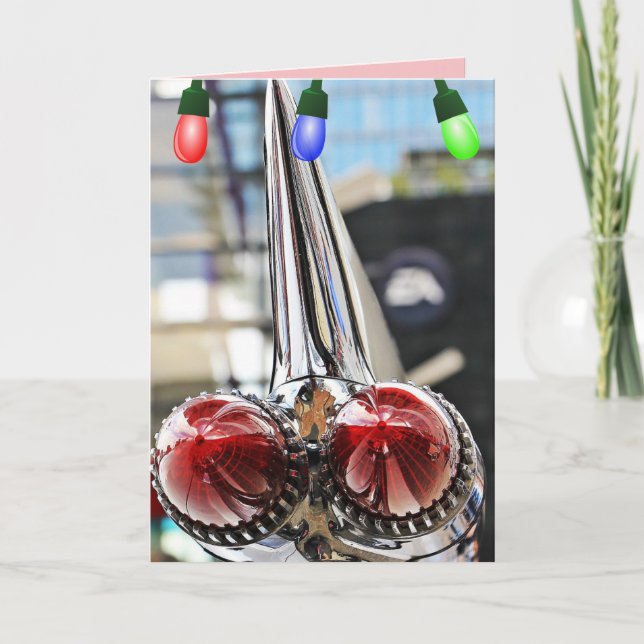 KLASSISCHE AUTOS FINS CADDY CHRISTMAS CARDS KARTE (Vorderseite)