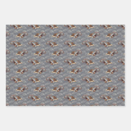 Klassische Autos Geschenkpapier Set