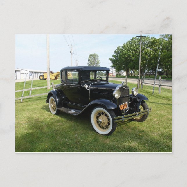 Klassische Autos Postkarte (Vorderseite)