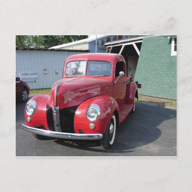 Klassische Autos Postkarte (Vorderseite)