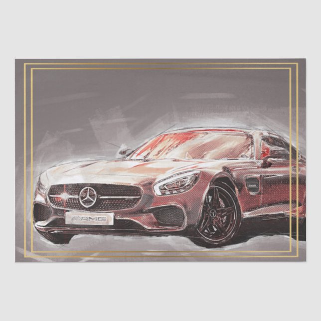 Klassische Autos Seidenpapier (Vorderseite)