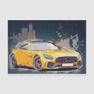 Klassische Autos Seidenpapier