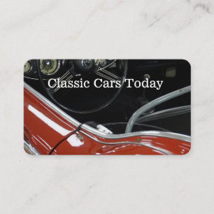 Klassische Autos Thema Visitenkarte