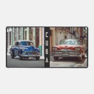 Klassische Autos von Havanna, Kuba Schreibtischunterlage