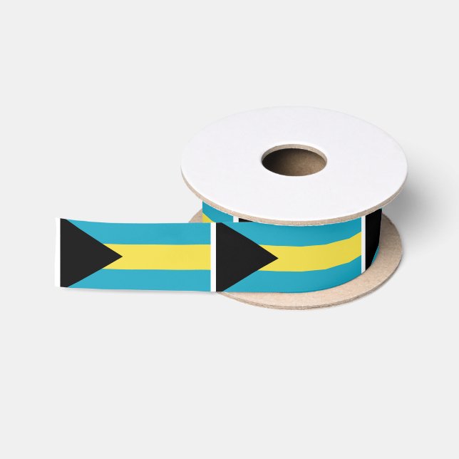 Klassische bahamische Flagge Satinband (Spule)