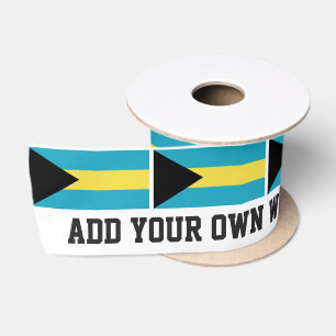 Klassische bahamische Flagge Satinband