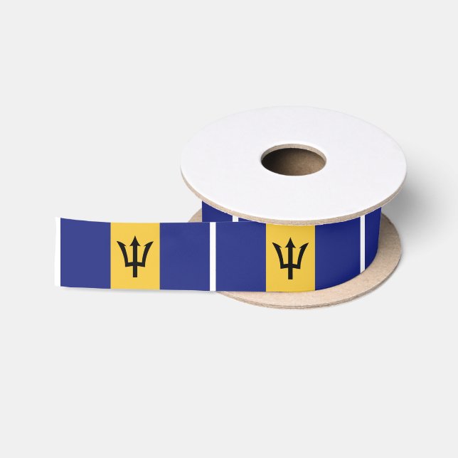 Klassische Barbados-Flagge Satinband (Spule)