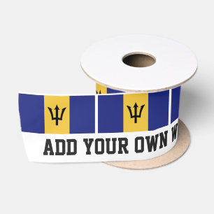 Klassische Barbados-Flagge Satinband