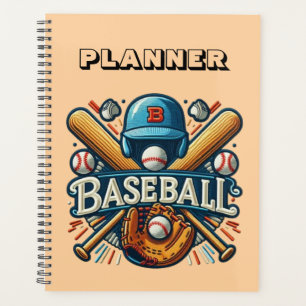 Klassische Baseball Essentials / Stilvolle Retro L Planer