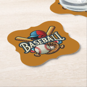 Klassische Baseball Essentials / Stilvolle Retro L Untersetzer