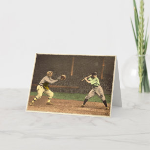 Klassische Baseball-Grüße Karte