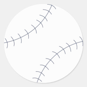 Klassische Baseballkleber Runder Aufkleber