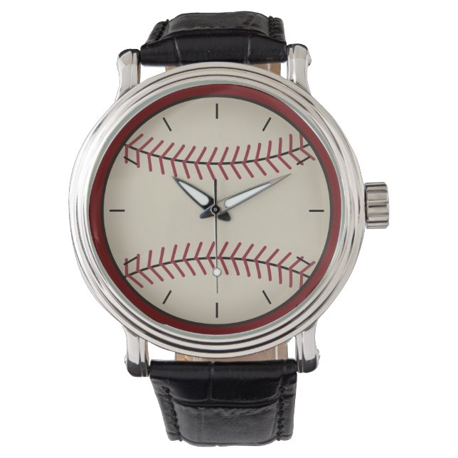 Klassische Baseballschau Armbanduhr (Vorderseite)