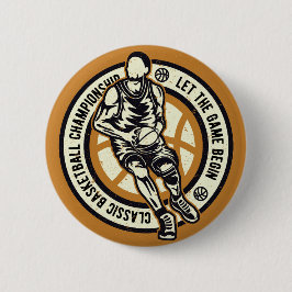 Klassische Basketballmeisterschaft Alte Schulmanns Button