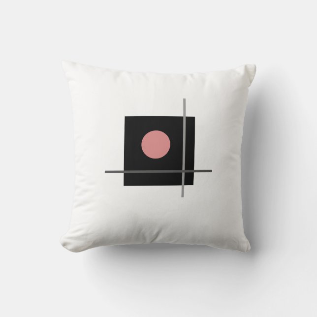 Klassische Bauhaus Geometrische Kunst Kissen (Vorderseite)