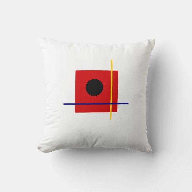 Klassische Bauhaus Geometrische Kunst Kissen (Vorderseite)