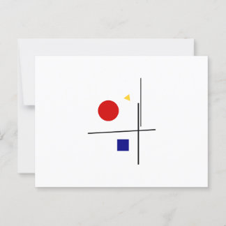 Klassische Bauhaus-Kunstkomposition Postkarte