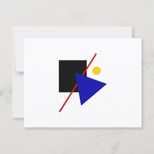 Klassische Bauhaus-Kunstkomposition Postkarte