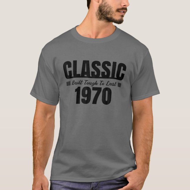 Klassische Bauweise bis Ende 1970 Geborenes Geburt T-Shirt (Vorderseite)