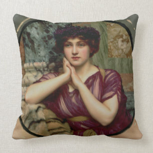 Klassische Beauty, 1901 (Öl auf Leinwand) Kissen