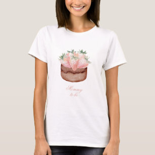 Klassische Berry Sweet Baby Shower Mommy To Be T-Shirt