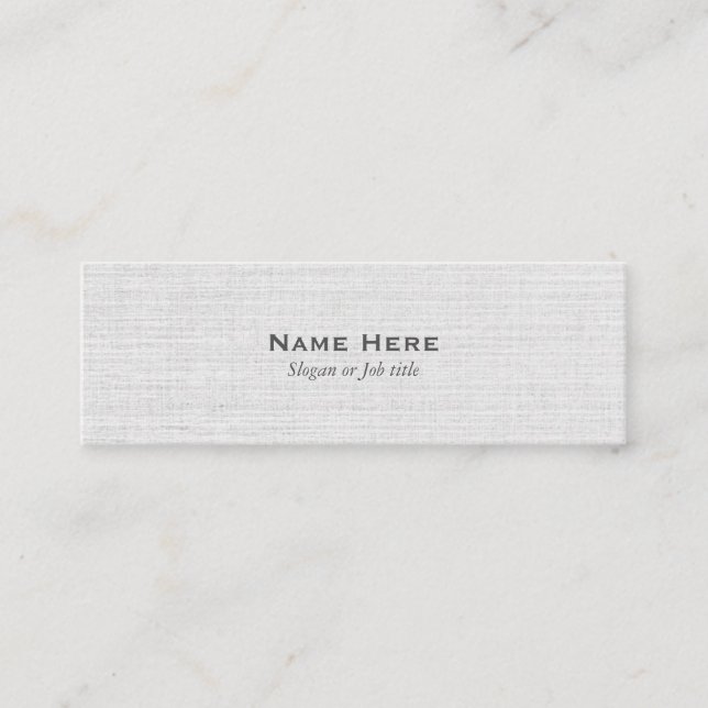 Klassische berufliche graue Minigeschäfts-Karten Mini Visitenkarte (Vorderseite)