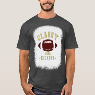 Klassische bis zum Kickoff Fan Gold Farbzeichen T-Shirt
