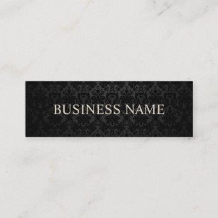 Klassische Black Damask Mini-Visitenkarten Mini Visitenkarte