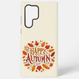 klassische Blätter & Froher Herbst Samsung Galaxy Hülle