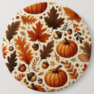 klassische Blätter/Kürbisse/Akkorde Herbst Button